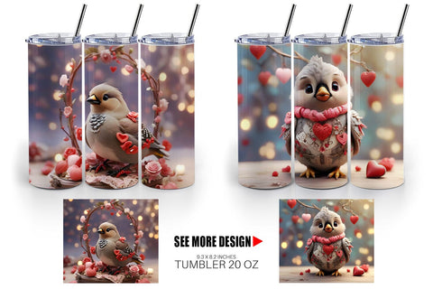 Tumbler Wrap Bird Bohemian Sublimation artnoy 