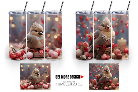 Tumbler Wrap Bird Bohemian Sublimation artnoy 