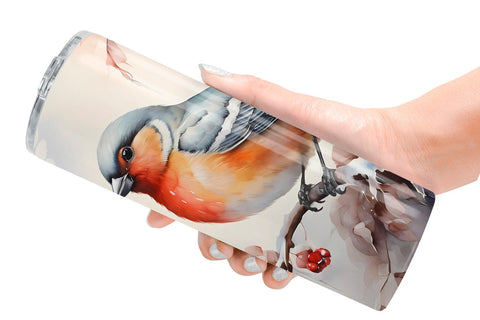 Tumbler Wrap Bird Winter Sublimation artnoy 