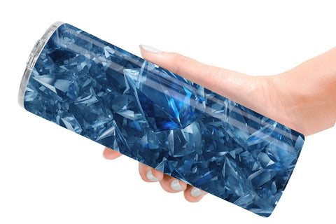 Tumbler Wrap Blue Crystal Sublimation artnoy 