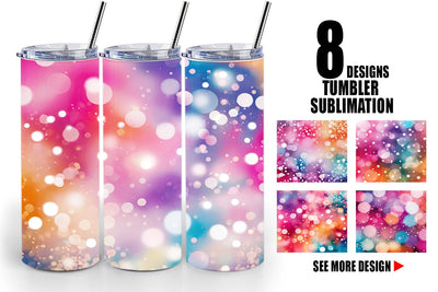 Tumbler Wrap Bokeh Effect Sublimation artnoy 