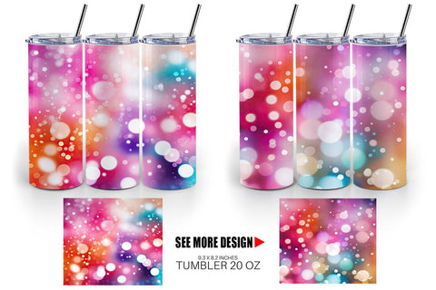 Tumbler Wrap Bokeh Effect Sublimation artnoy 