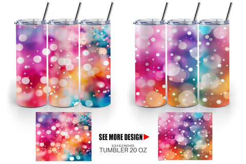 Tumbler Wrap Bokeh Effect Sublimation artnoy 