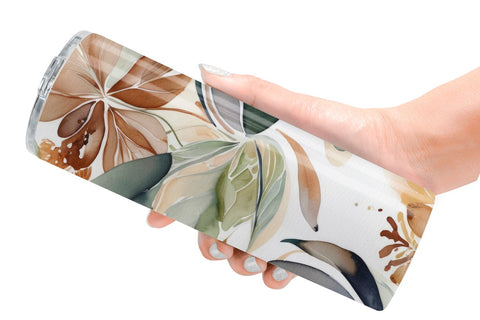 Tumbler Wrap Botanical Organic Pattern Sublimation artnoy 