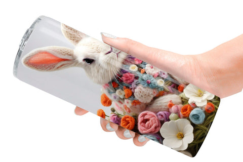 Tumbler Wrap Bunny Easter Embroidery Sublimation artnoy 