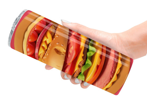 Tumbler Wrap Burger Sandwiches Sublimation artnoy 