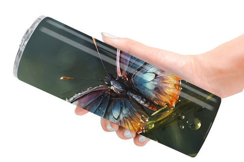 Tumbler Wrap Butterfly Illustration Sublimation artnoy 