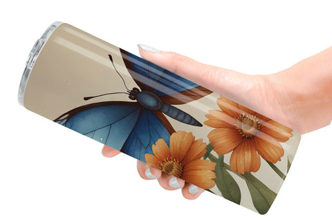 Tumbler Wrap Butterfly illustration Sublimation artnoy 