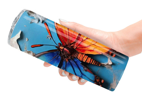 Tumbler Wrap Butterfly Vibrant Color Sublimation artnoy 