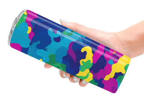 Tumbler Wrap Camouflage Colorful Sublimation artnoy 