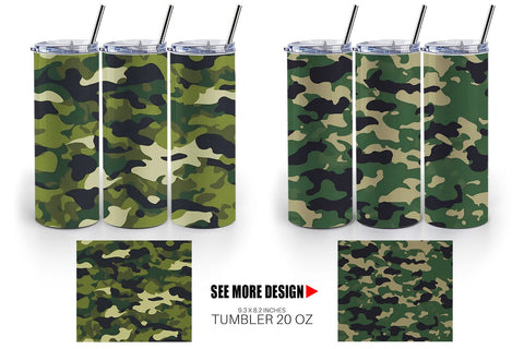 Tumbler Wrap Camouflage Texture Sublimation artnoy 