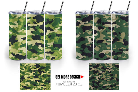 Tumbler Wrap Camouflage Texture Sublimation artnoy 