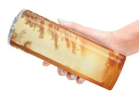 Tumbler Wrap Camping Forest Sunset Sublimation artnoy 