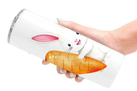 Tumbler Wrap Carrot Bunny Sublimation artnoy 