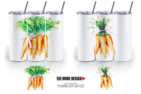 Tumbler Wrap Carrot Sublimation artnoy 