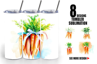Tumbler Wrap Carrot Sublimation artnoy 