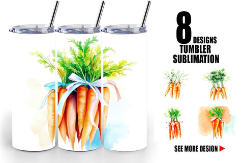 Tumbler Wrap Carrot Sublimation artnoy 