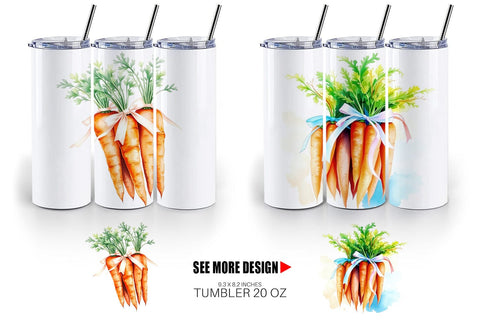 Tumbler Wrap Carrot Sublimation artnoy 