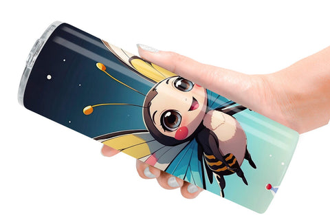 Tumbler Wrap Cartoon Christmas Butterfly Sublimation artnoy 