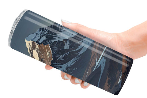 Tumbler Wrap Cartoon Mount Everest Sublimation artnoy 