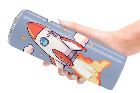 Tumbler Wrap Cartoon Rocket Sublimation artnoy 