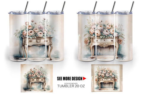 Tumbler Wrap Carved Furniture Sublimation artnoy 