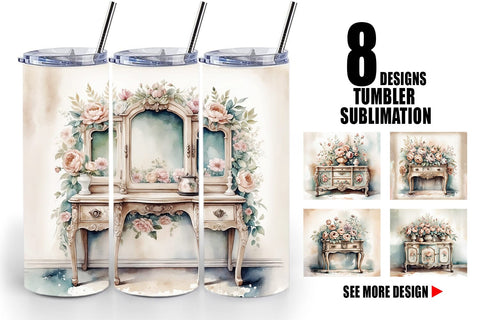Tumbler Wrap Carved Furniture Sublimation artnoy 