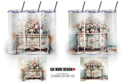 Tumbler Wrap Carved Furniture Sublimation artnoy 