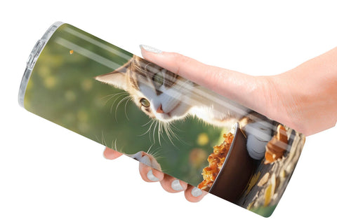 Tumbler Wrap Cat on Summer Sublimation artnoy 