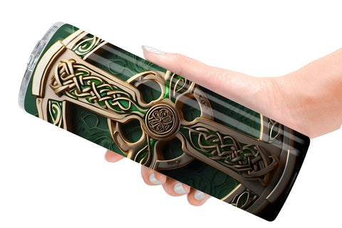 Tumbler Wrap Celtic Pattern Patrick Day Sublimation artnoy 