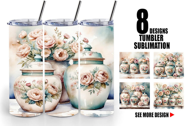 Tumbler Wrap Ceramic Cookie Jar Sublimation artnoy 