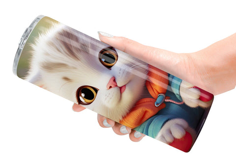 Tumbler Wrap Charming Baby Cat Sublimation artnoy 