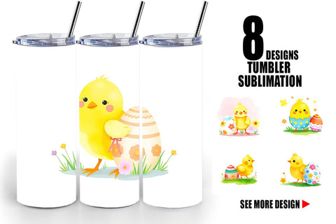 Tumbler Wrap Chick and Egg Sublimation artnoy 
