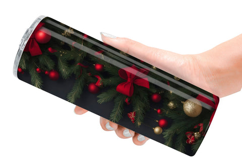 Tumbler Wrap Christmas Background Sublimation artnoy 