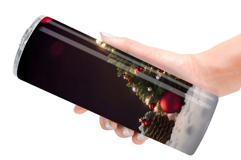 Tumbler Wrap Christmas Bokeh Sublimation artnoy 