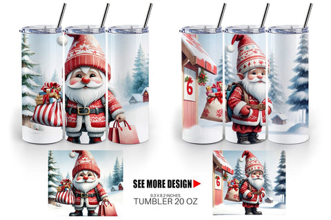 Tumbler Wrap Christmas Elf Sublimation artnoy 