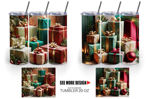 Tumbler Wrap Christmas Gift Sublimation artnoy 