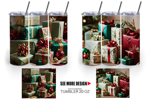 Tumbler Wrap Christmas Gift Sublimation artnoy 
