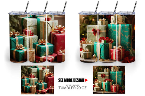 Tumbler Wrap Christmas Gift Sublimation artnoy 