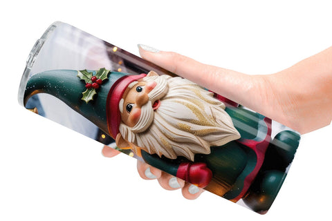 Tumbler Wrap Christmas Gnome Sublimation artnoy 