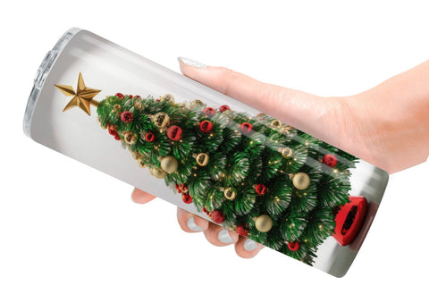 Tumbler Wrap Christmas Tree Sublimation artnoy 