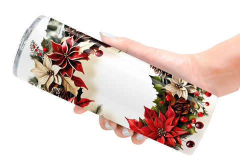 Tumbler Wrap Christmas Wreath Sublimation artnoy 