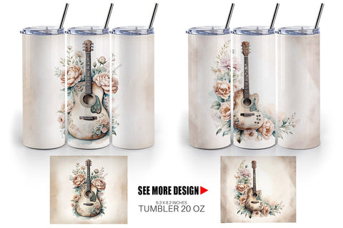 Tumbler Wrap Classic Guitar Sublimation artnoy 