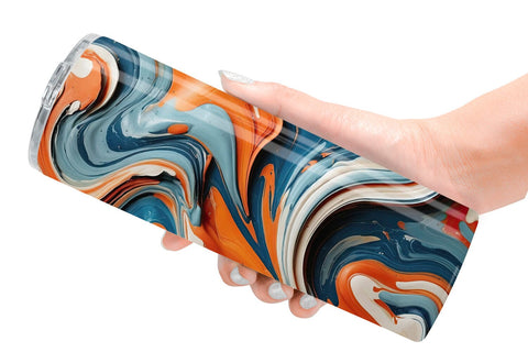 Tumbler Wrap Colorful Marble Sublimation artnoy 