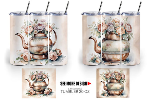 Tumbler Wrap Copper Kettle Sublimation artnoy 
