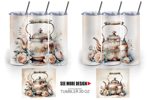 Tumbler Wrap Copper Kettle Sublimation artnoy 