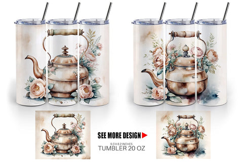 Tumbler Wrap Copper Kettle Sublimation artnoy 