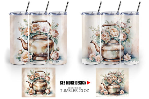 Tumbler Wrap Copper Kettle Sublimation artnoy 