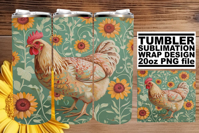 Tumbler Wrap - Countryside Serenity & Spring Beauty Sublimation afrosvg 