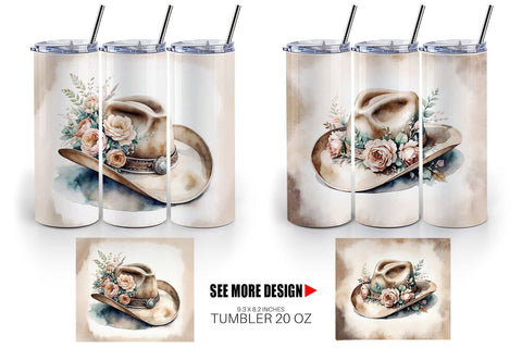 Tumbler Wrap Cowboy Decor Sublimation artnoy 